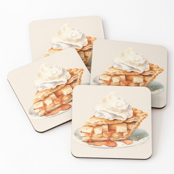 Item preview, Slice of Apple Crumble Pie with Whipped Cream designed and sold by Alicia Chee.