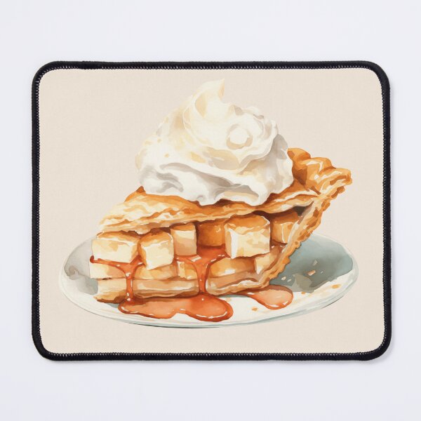 Item preview, Slice of Apple Crumble Pie with Whipped Cream designed and sold by Alicia Chee.