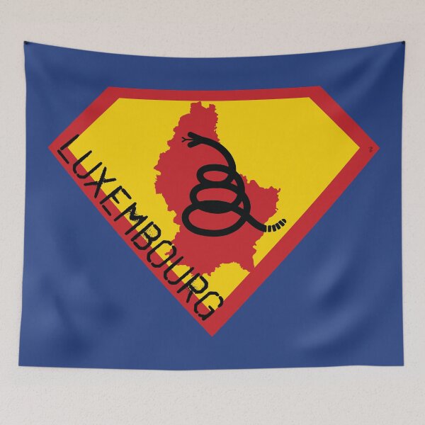 Item preview, Luxembourger SHIELD - Freedom Is The Superpower - Modern Gadsden Snake Flag - Dont Tread On Me SUPERHERO LUXEMBOURG spellout design designed and sold by pelagio.