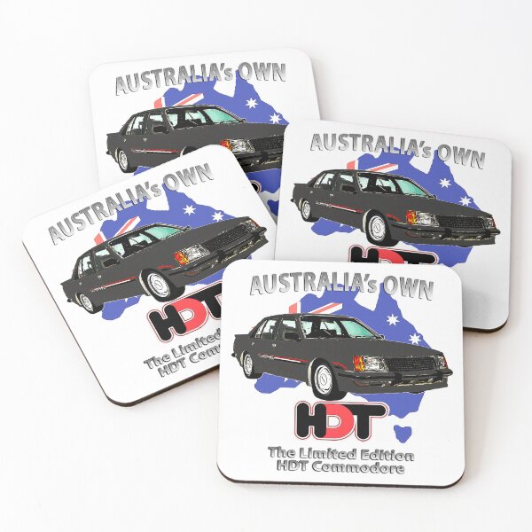 Item preview, Black Holden VC HDT Commodore - Australia's Own Classic Muscle Car on white Background designed and sold by Michael van der Hoorn.