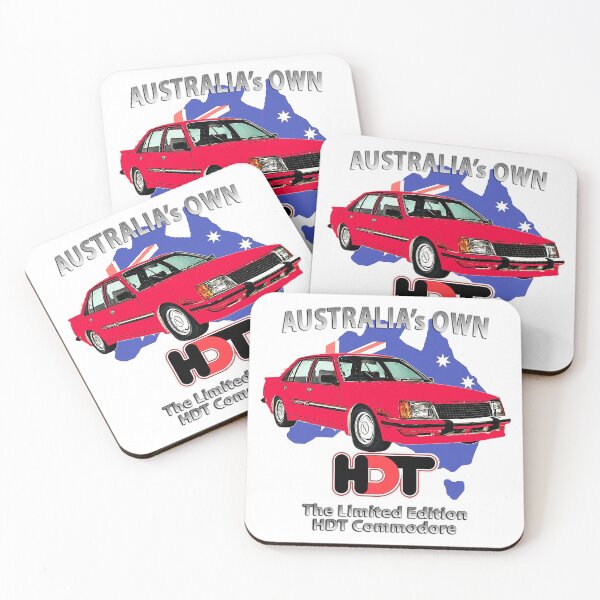 Item preview, Red Holden VC HDT Commodore - Australia's Own Classic Muscle Car on white Background designed and sold by Michael van der Hoorn.