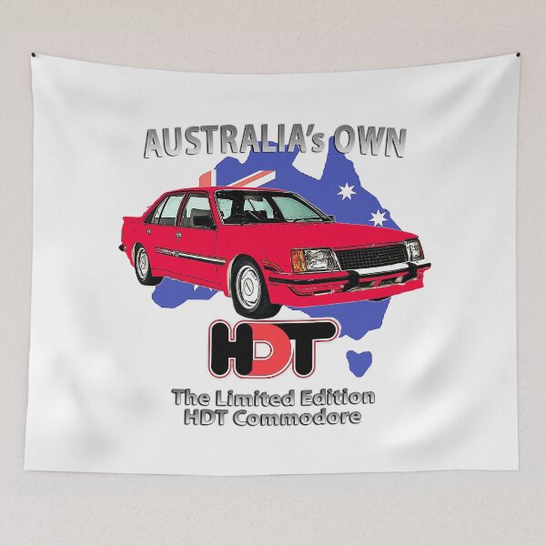 Item preview, Red Holden VC HDT Commodore - Australia's Own Classic Muscle Car on white Background designed and sold by Michael van der Hoorn.