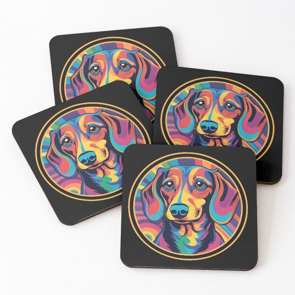 Item preview, Psychedelic Dachshund Art designed and sold by HinsonCreations.