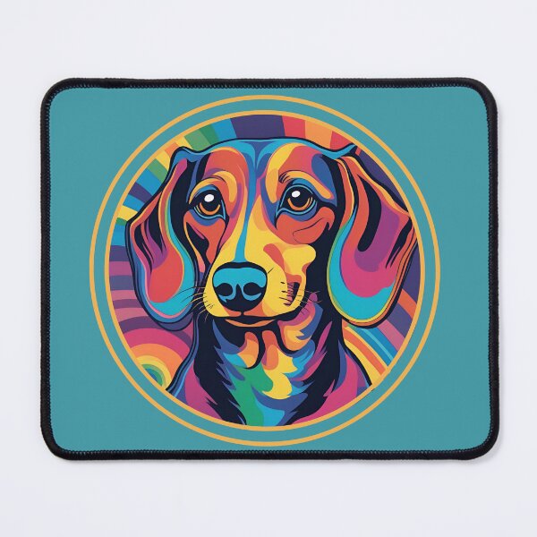 Item preview, Psychedelic Dachshund Art designed and sold by HinsonCreations.