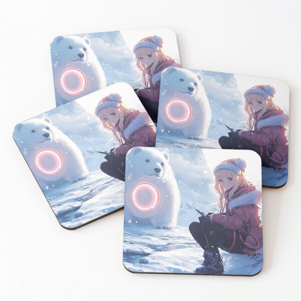 Item preview, Spring at the North Pole: Girl and Polar Bear Adventure designed and sold by Reina75.