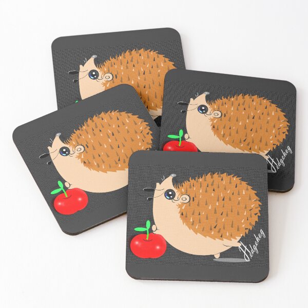 Item preview, Cute Hedgehog loves apples  designed and sold by Shirley cute art .