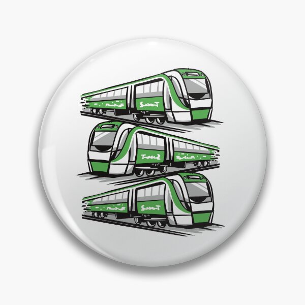 Item preview, Three green trains from Perth Metronet designed and sold by jasmineberry.