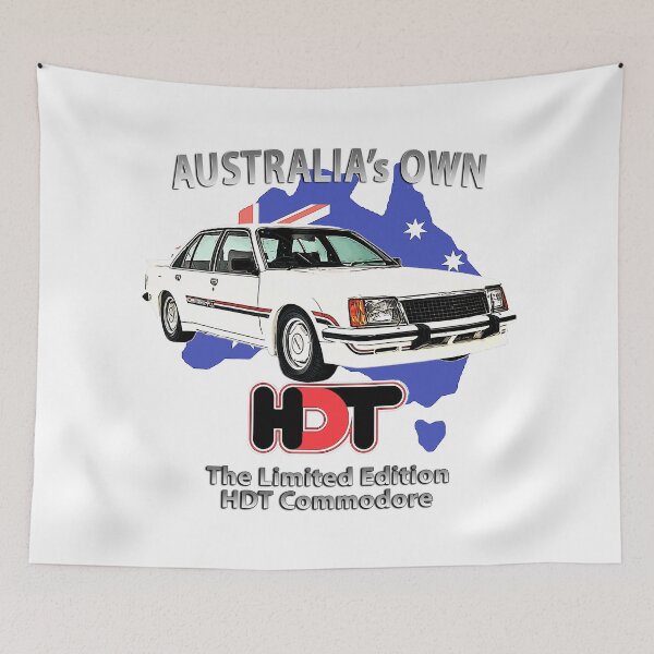 Item preview, White Holden VC HDT Commodore - Australia's Own Classic Muscle Car on white Background designed and sold by Michael van der Hoorn.