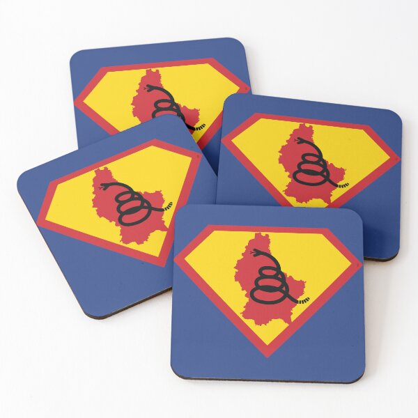 Item preview, Luxembourger SHIELD - Freedom Is The Superpower - Modern Gadsden Snake Flag - Dont Tread On Me SUPERHERO LUXEMBOURG  design designed and sold by pelagio.