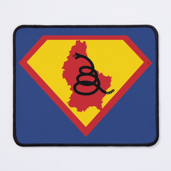 Item preview, Luxembourger SHIELD - Freedom Is The Superpower - Modern Gadsden Snake Flag - Dont Tread On Me SUPERHERO LUXEMBOURG design designed and sold by pelagio.