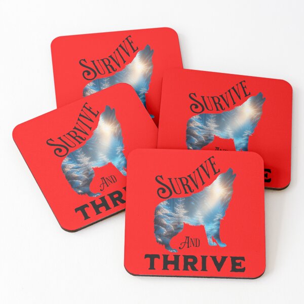Item preview, Survival wolf design designed and sold by JennyFinns.