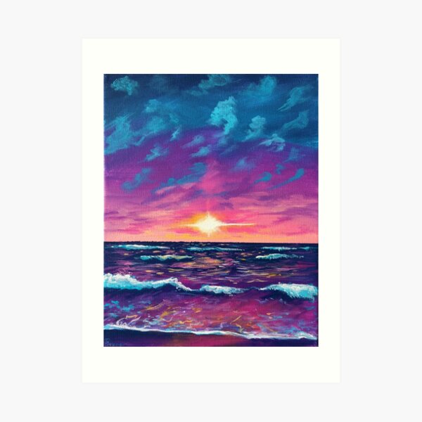 Ocean Sunset Art Print