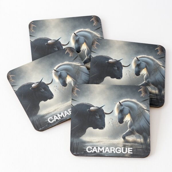 Item preview, Camargue Bull and White Horse Duel designed and sold by Astralia.