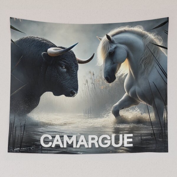 Item preview, Camargue Bull and White Horse Duel designed and sold by Astralia.