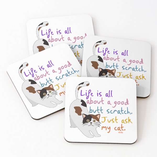 Item preview, Butt Scratch Cat - Funny Quotes designed and sold by WhimWiz.