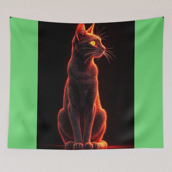 Item preview, Fiery energy feline designed and sold by Turko762.