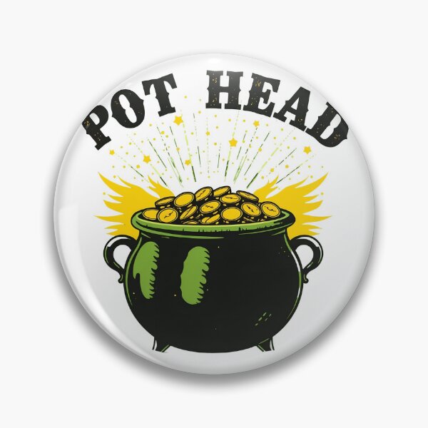 Item preview, Pot Head – Funny St. Patrick’s Day Gold Pot Pun designed and sold by svarupa.