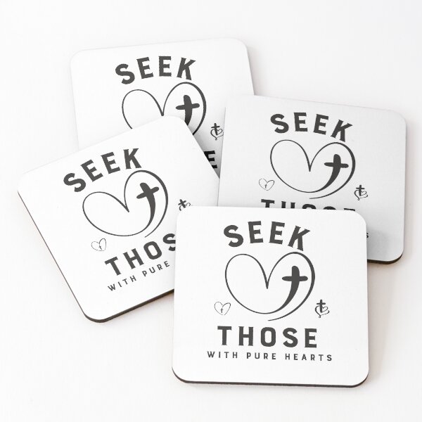 Item preview, Christian Seek Those With Pure Hearts designed and sold by Upspire (Uplifting + Inspiring) Designs.