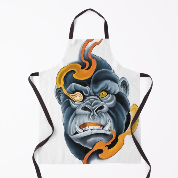 Item preview, Gorilla in flames designed and sold by Xgeekx1.