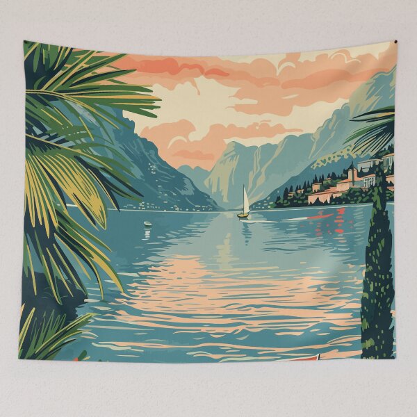 Item preview, Lake Garda Art Italy Lombardy designed and sold by LVTFCOarts.
