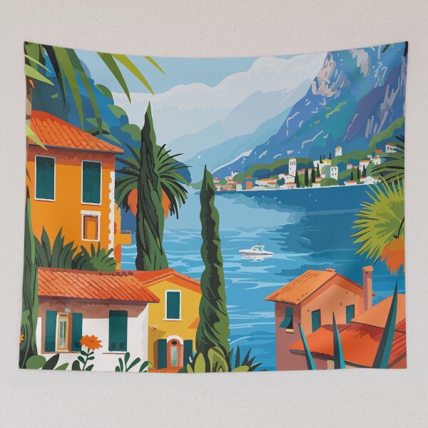Item preview, Art Italy Lombardy Lake Garda designed and sold by LVTFCOarts.