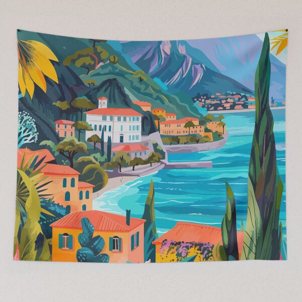 Item preview, Lombardy Art Aesthetic Lake Garda designed and sold by LVTFCOarts.
