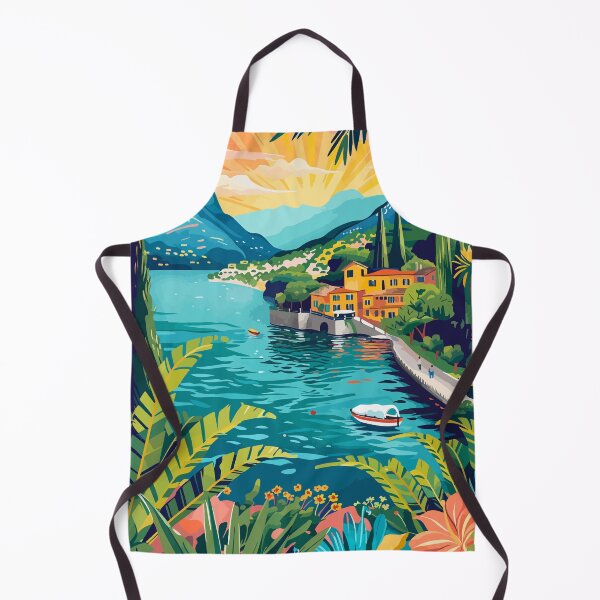 Item preview, Lake Garda Italy Aesthetic Illustration designed and sold by LVTFCOarts.
