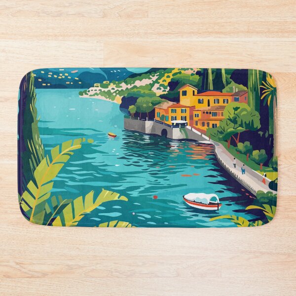 Item preview, Lake Garda Italy Aesthetic Illustration designed and sold by LVTFCOarts.