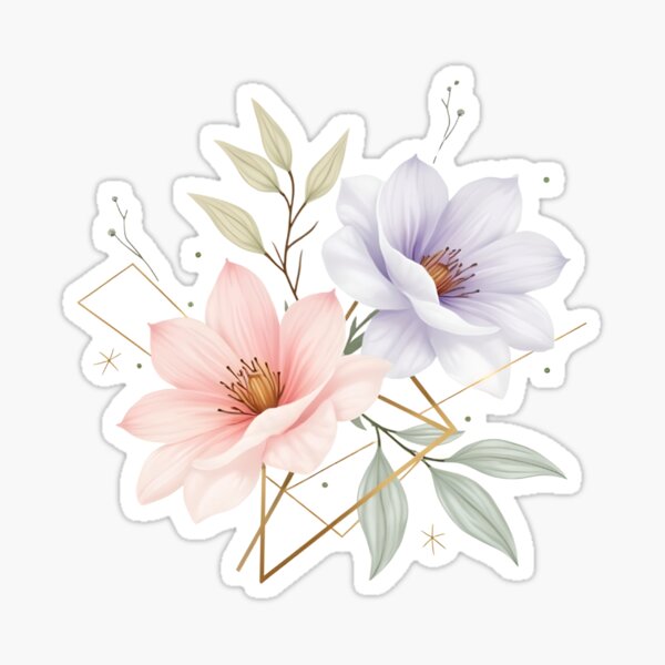 Item preview, Elegant Boho Watercolor Floral Design – Abstract Flower Art designed and sold by AdaMerch.