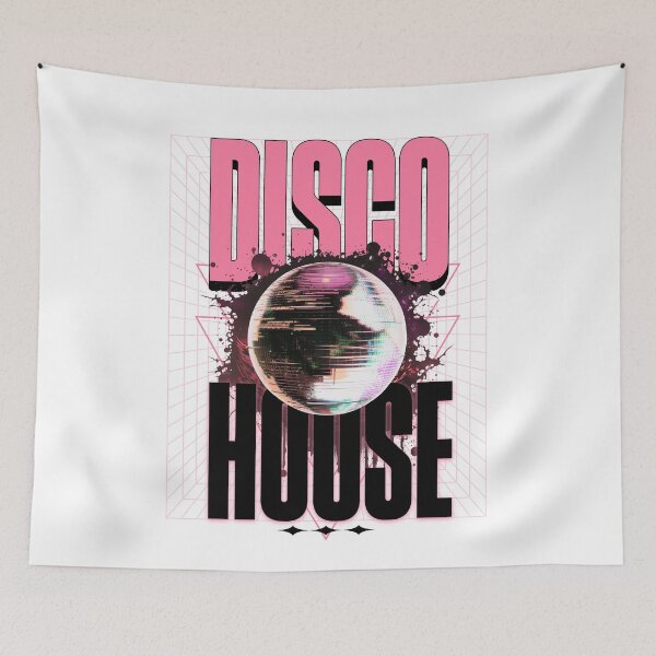 Item preview, DISCO HOUSE  - Disco Ball Y'all (black/pink)  designed and sold by Discothreadz.