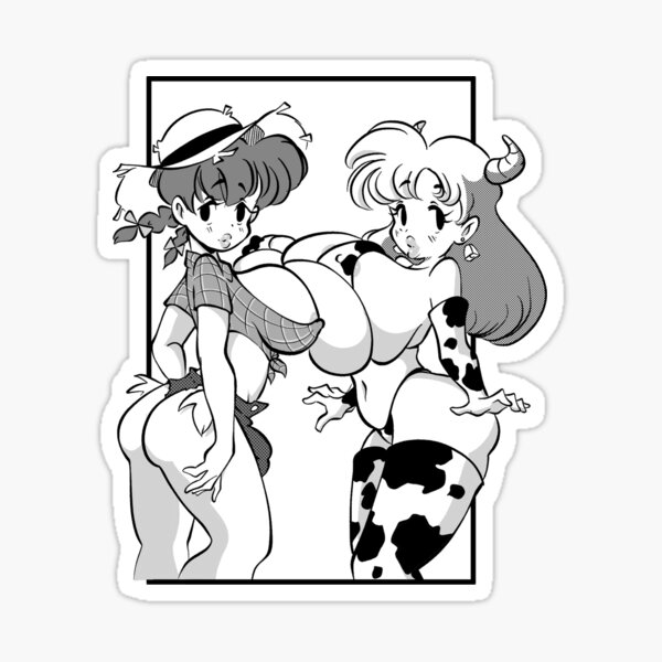 Futa Farmgirl and Cowgirl  Sticker