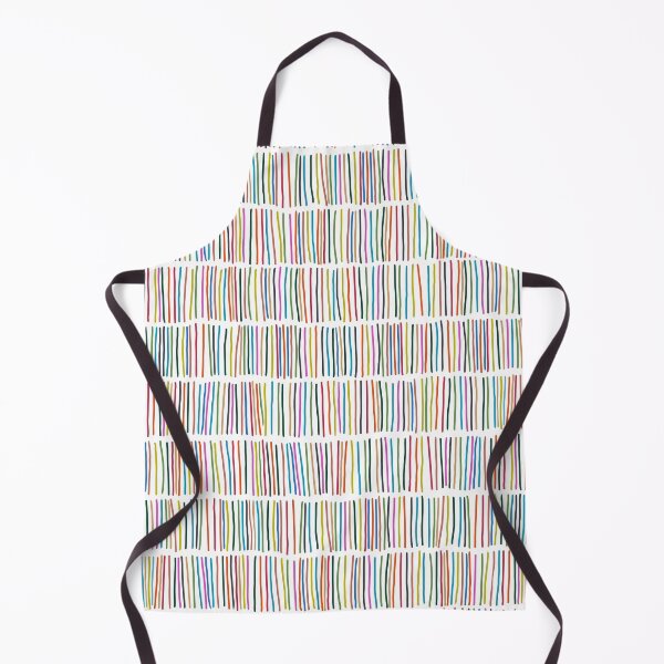 Item preview, Multicolour Matchstick Stripes on white designed and sold by Colour Angel by KV.