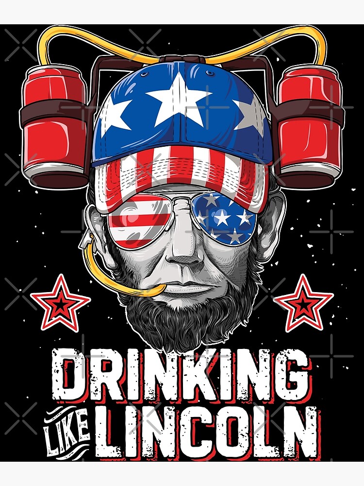 Day Drinkin Like Lincoln T Shirt Abraham Merica 4th Of July Tank Top