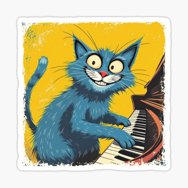 Item preview, Vintage Jazz Cat – Swing, Fun and Musical Madness designed and sold by artelps.
