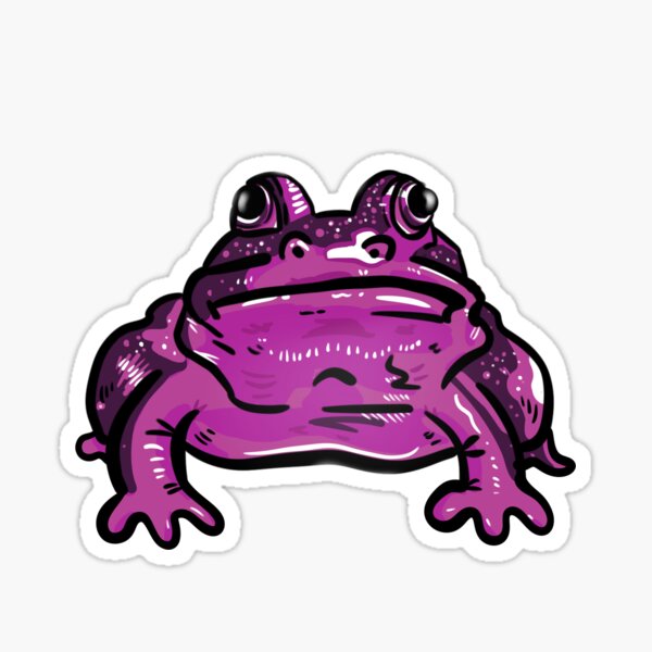 Item preview, SUPER AMAZING PURPLE TOAD FROG designed and sold by heyitsleonard.