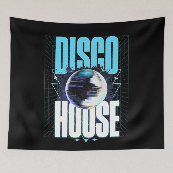 Item preview, DISCO HOUSE  - Disco Ball Y'all (White/Blue)  designed and sold by Discothreadz.