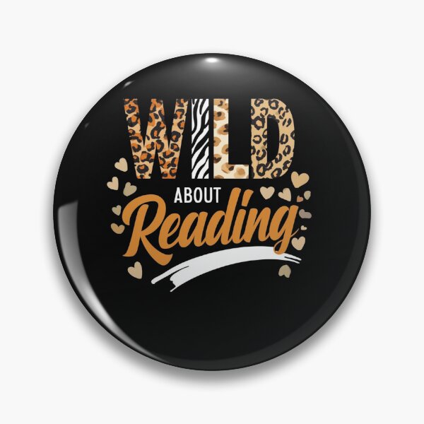 Item preview, Wild About Reading Books Readers Lovers Bookworm Library Day designed and sold by studiopekepeke.