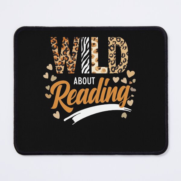 Item preview, Wild About Reading Books Readers Lovers Bookworm Library Day designed and sold by studiopekepeke.