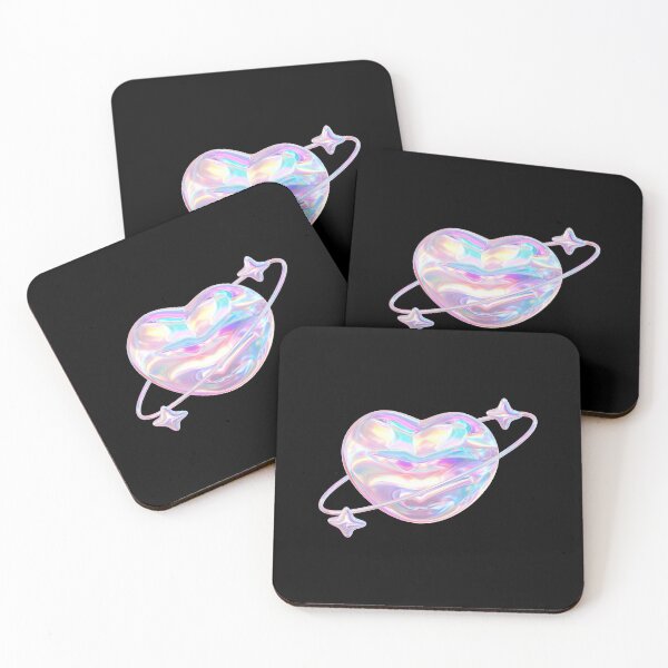 Item preview, holographic heart designed and sold by PeachyLitchi.