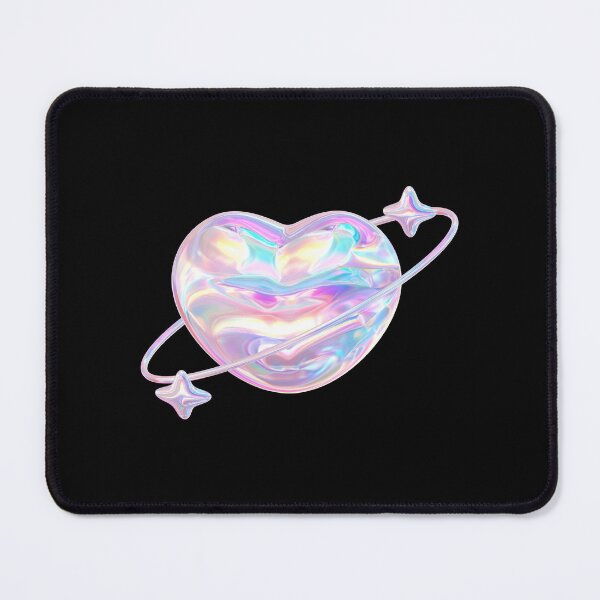 Item preview, holographic heart designed and sold by PeachyLitchi.