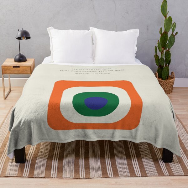 Item preview, Shake the World Mahatma Gandhi Quote India Peace designed and sold by kakarikihill.
