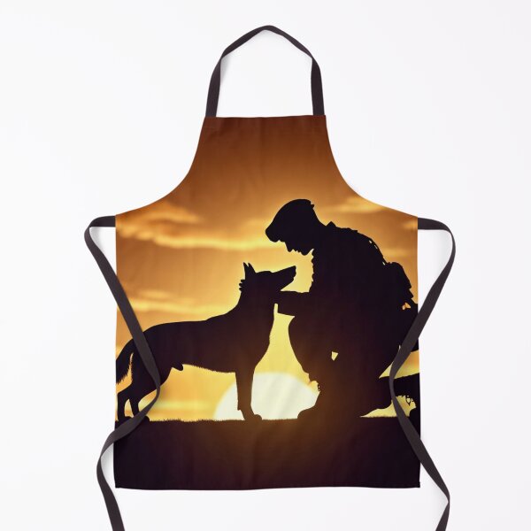 Item preview, Soldier and Loyal Dog at Sunset designed and sold by Warm Bowl Studio.