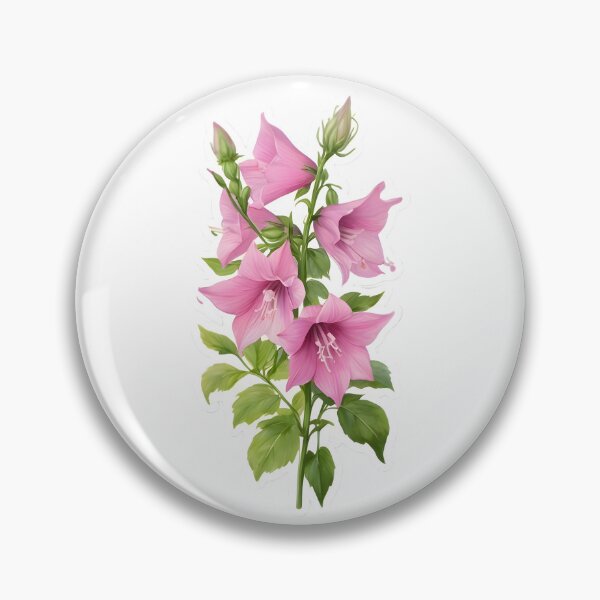 Item preview, Pink Bellflower designed and sold by HOMETOWN86.