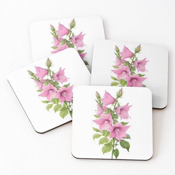Item preview, Pink Bellflower designed and sold by HOMETOWN86.