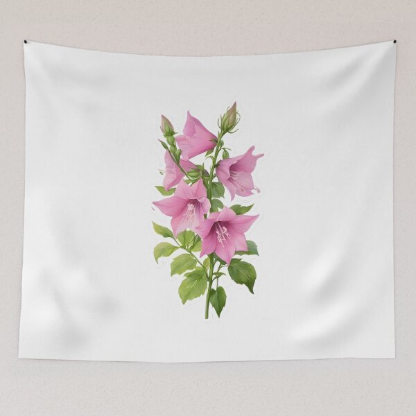 Item preview, Pink Bellflower designed and sold by HOMETOWN86.