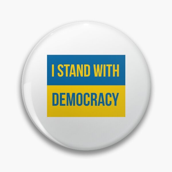 Item preview, I stand with democracy Ukraine flag design  designed and sold by Rachel the Artist .