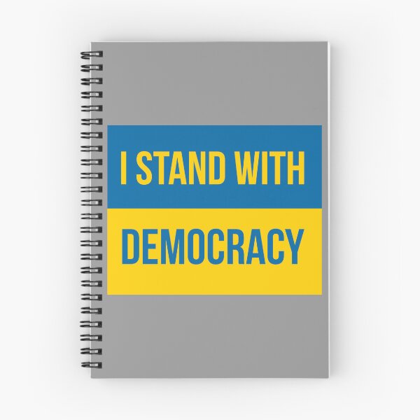 Item preview, I stand with democracy Ukraine flag design  designed and sold by Rachel the Artist .