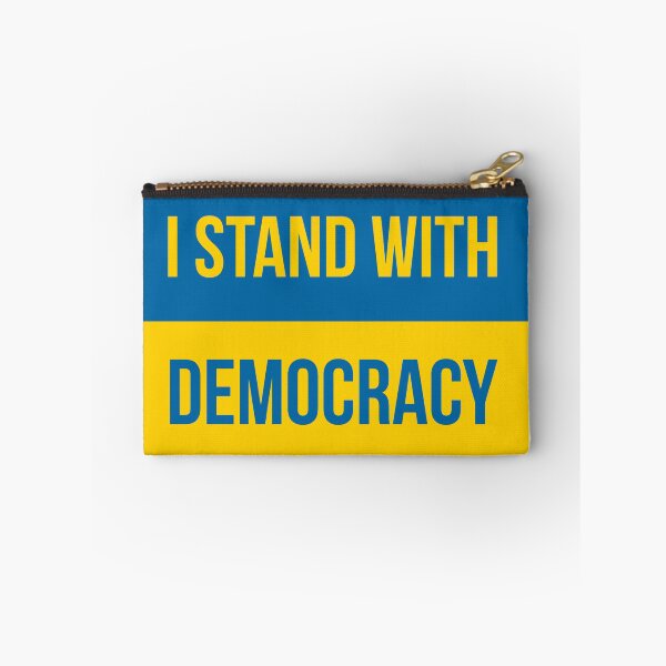 Item preview, I stand with democracy Ukraine flag design  designed and sold by Rachel the Artist .
