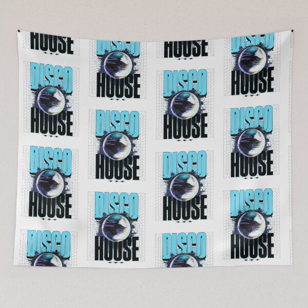 Item preview, DISCO HOUSE - Disco Ball Y'all (black/blue)  designed and sold by Discothreadz.