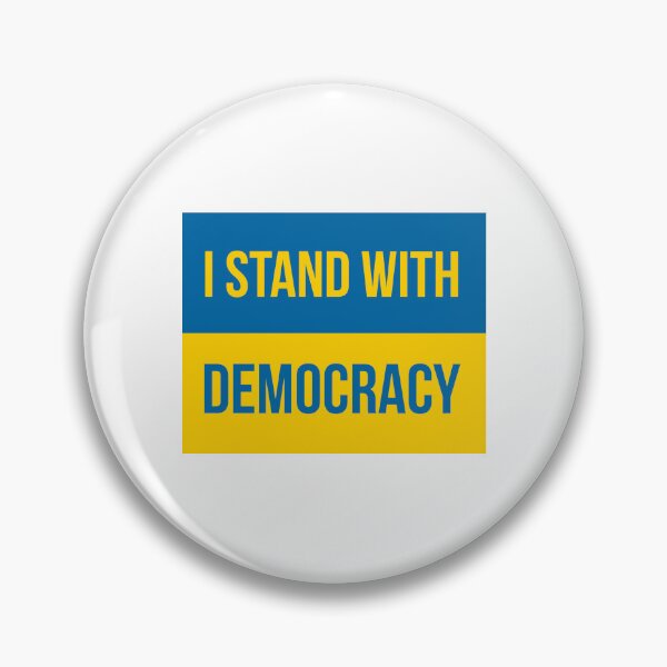 Item preview, I stand with democracy Ukraine flag design  designed and sold by Rachel the Artist .